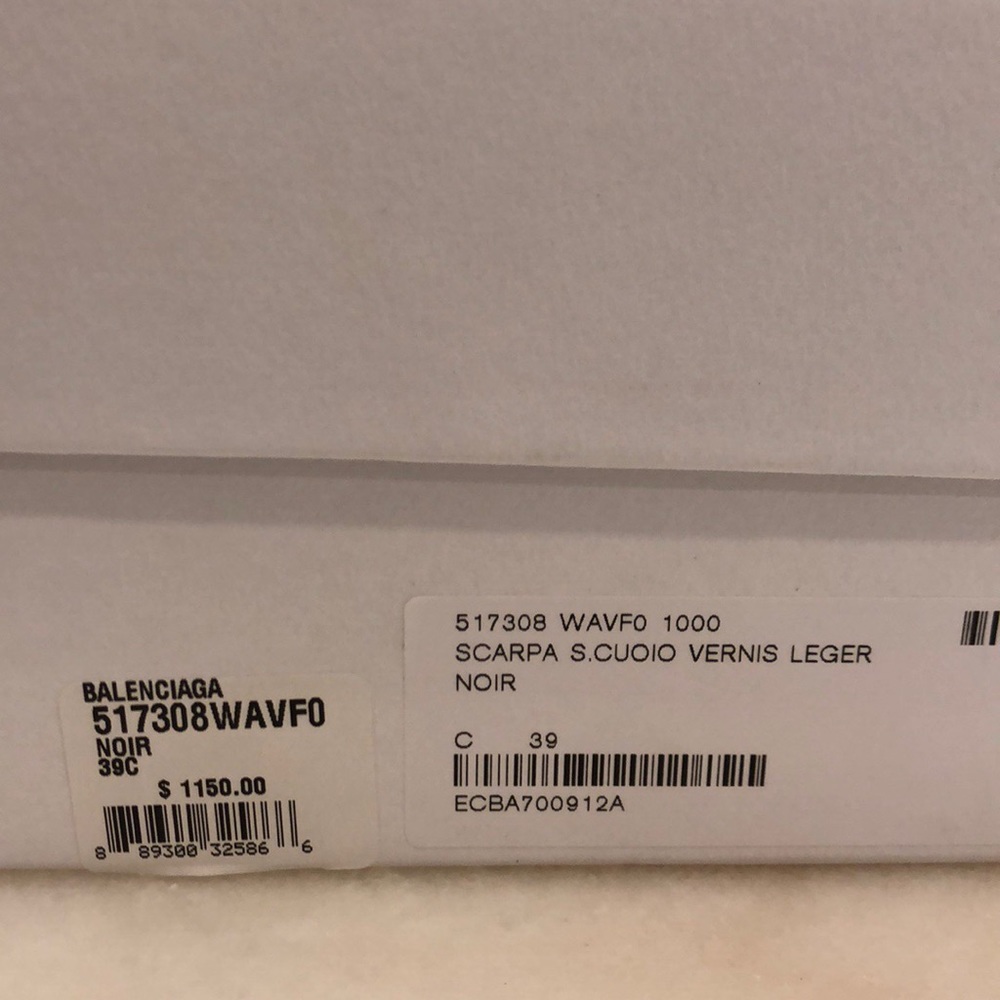 SOLD!!! NIB Balenciaga knife patent spike mule . 9 - Picture 7 of 7